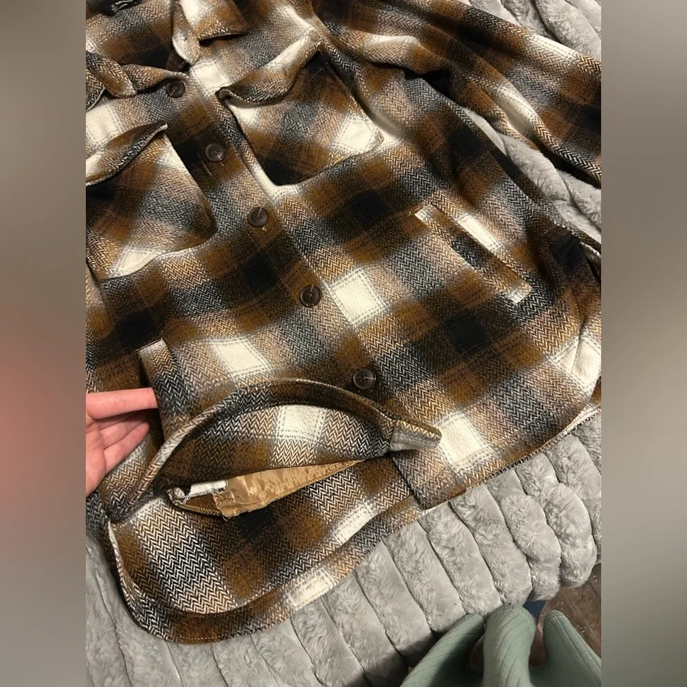 plaid shacket - Picture 2 of 4
